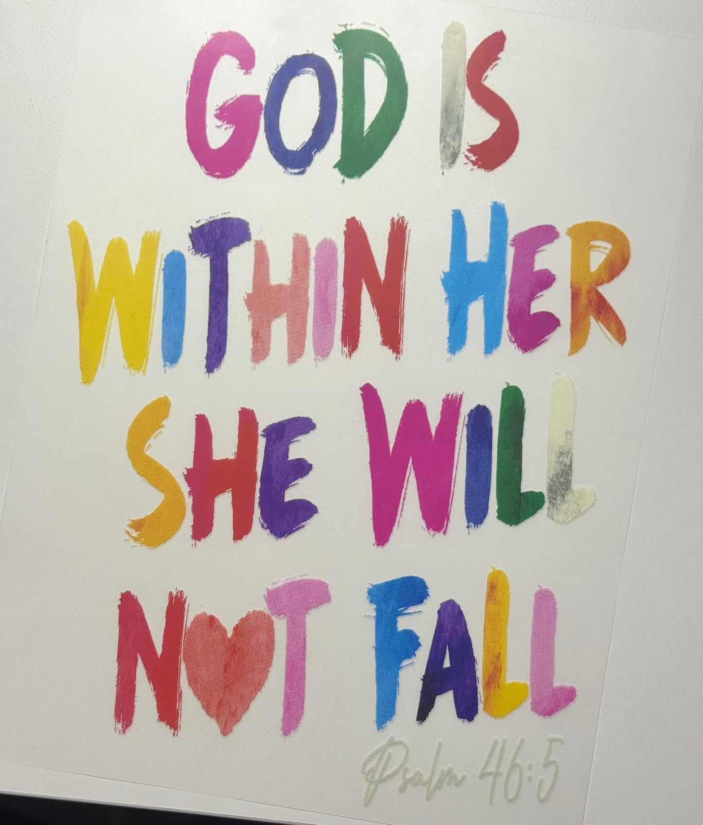 God is within her