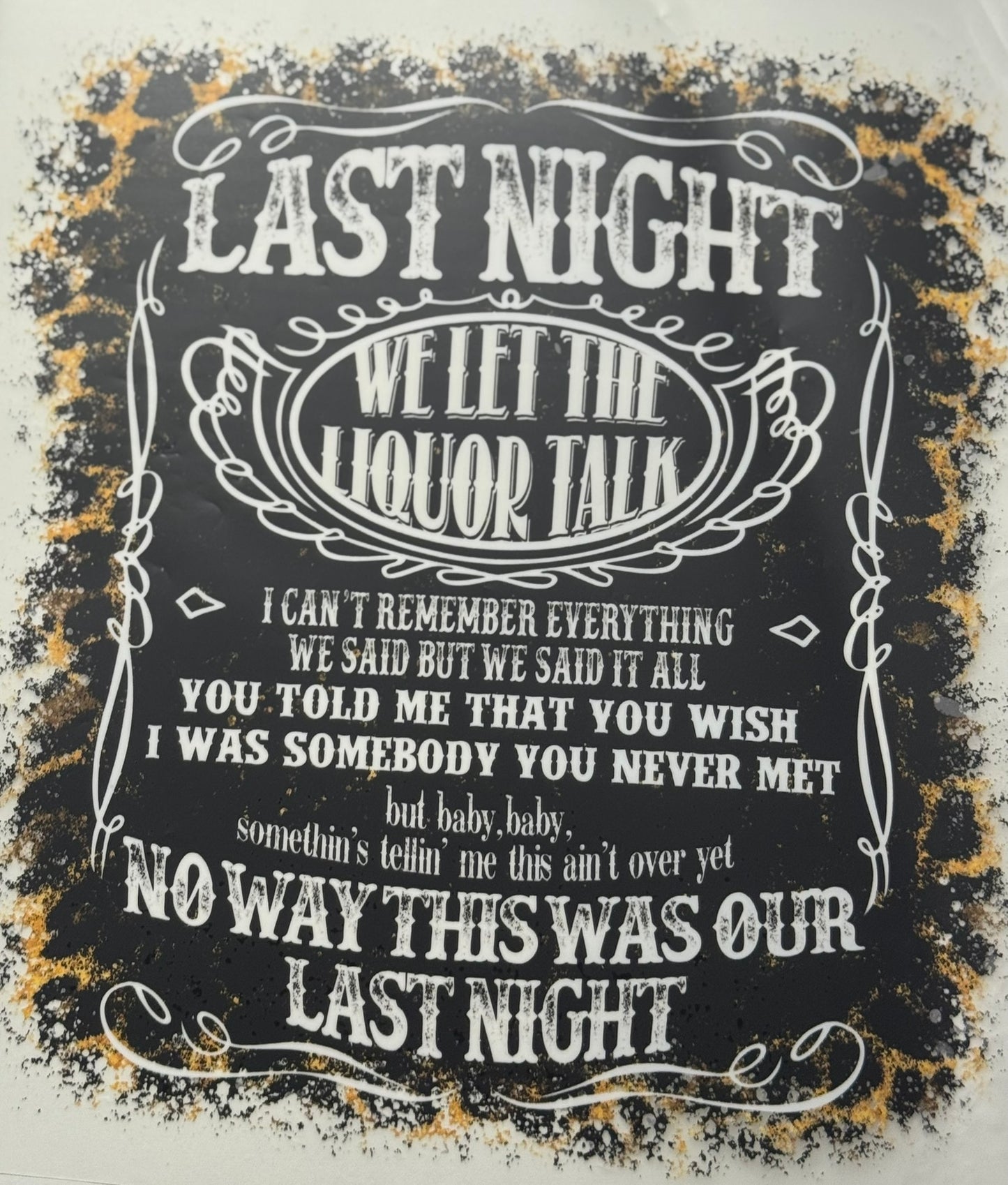 Last Night..