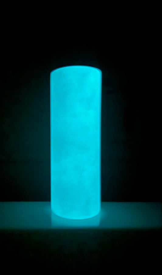 Blue Glow in the Dark 20oz Skinny Tumbler $30+Shipping