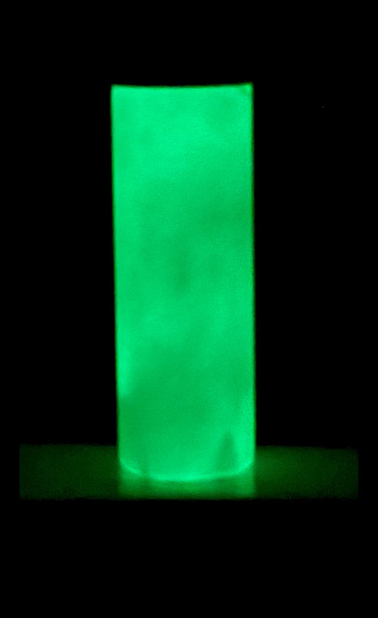 Green Glow in the Dark 20oz Skinny Tumbler $30+Shipping