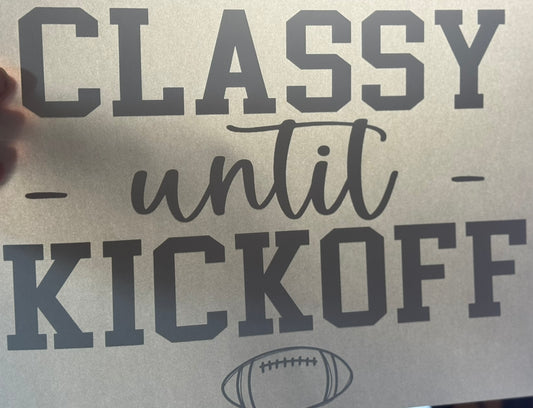 Classy until kick off