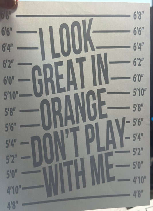 Look great in orange