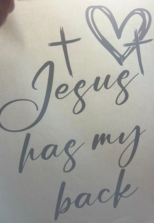 Jesus has my back