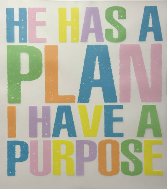 HE has a plan